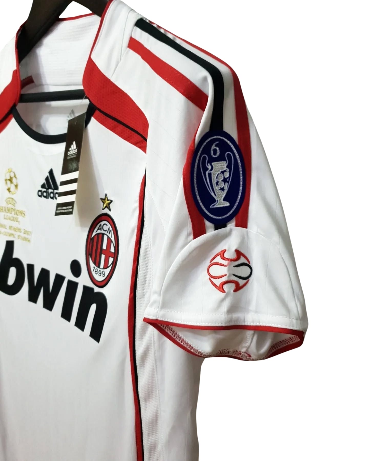 MALDINI #3 jersey AC Milan 2006/2007 Retro White Away Football Shirt