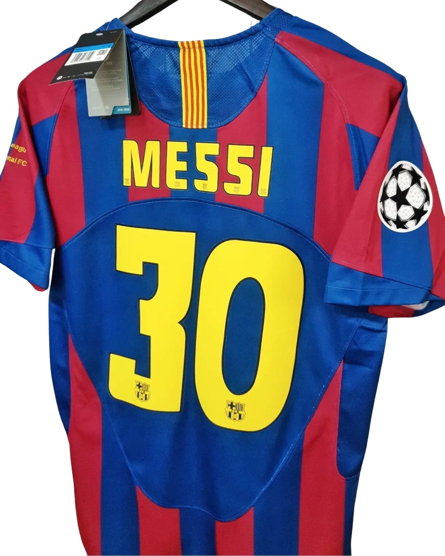 Messi #30 jersey FC Barcelona 2005/2006 Final Champions League shirt