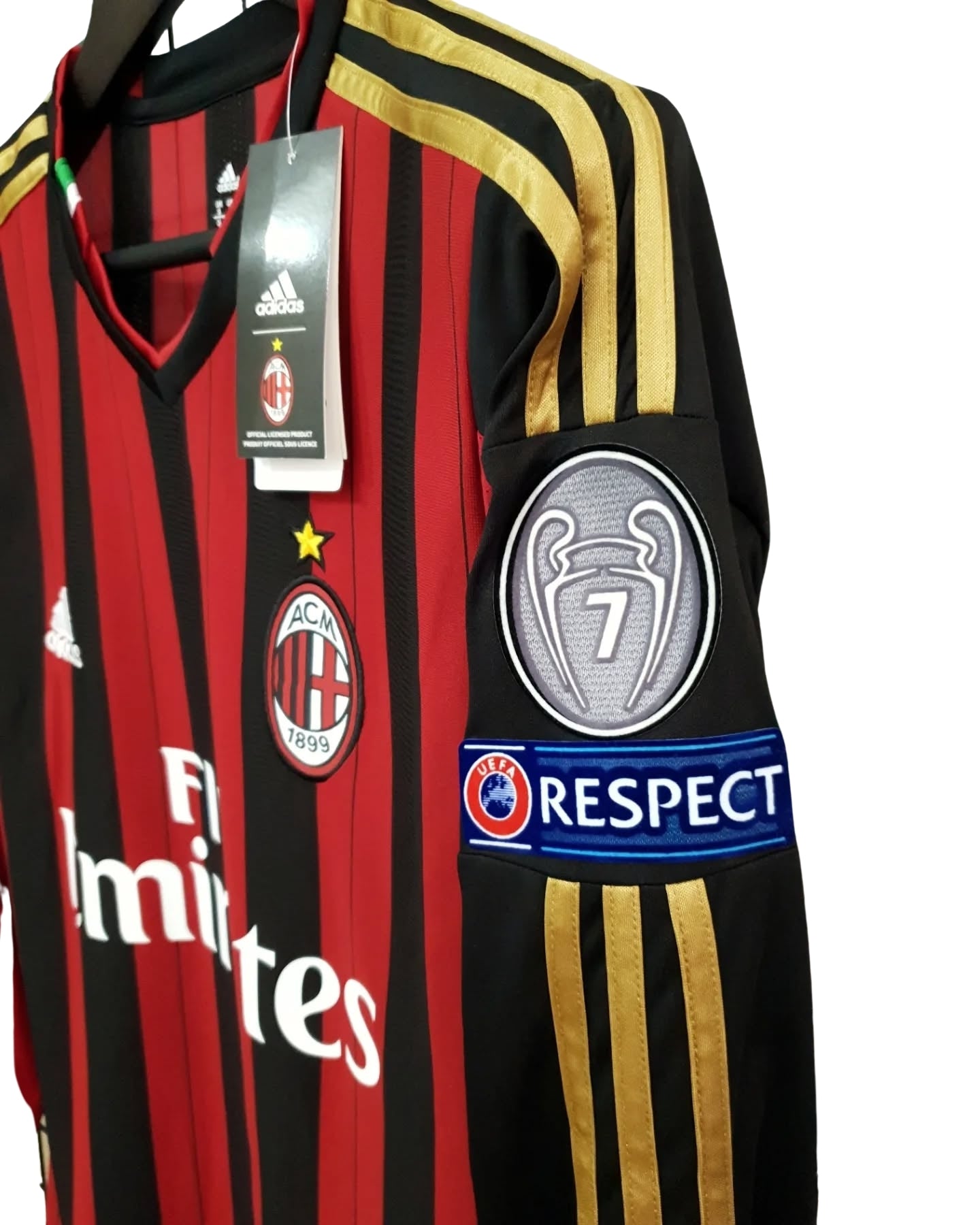 Ricardo Kaka #22 jersey Ac Milan 2013/2014 Home Long Sleeve Men shirt