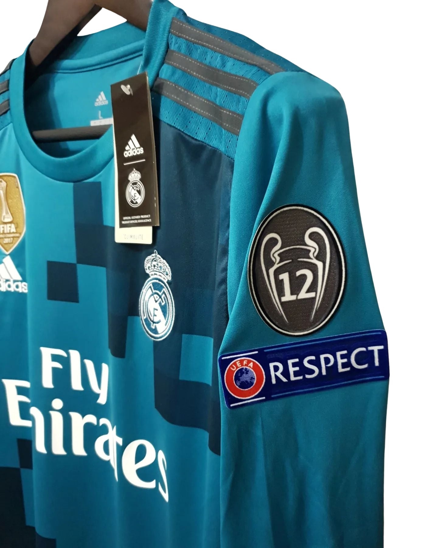 Ronaldo Jersey #7 Real Madrid Champions League 2017/2018 Jersey Long Sleeve