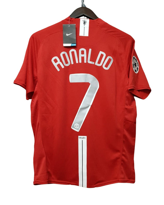 Cristiano Ronaldo #7 Manchester United 2008 Jersey UCL Final Home Shirt