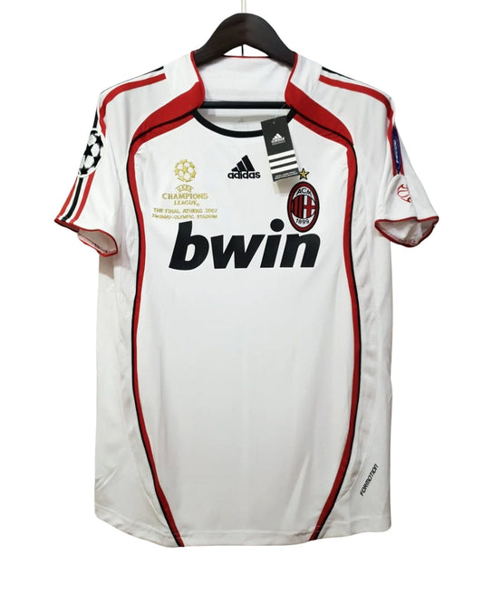 MALDINI #3 jersey AC Milan 2006/2007 Retro White Away Football Shirt
