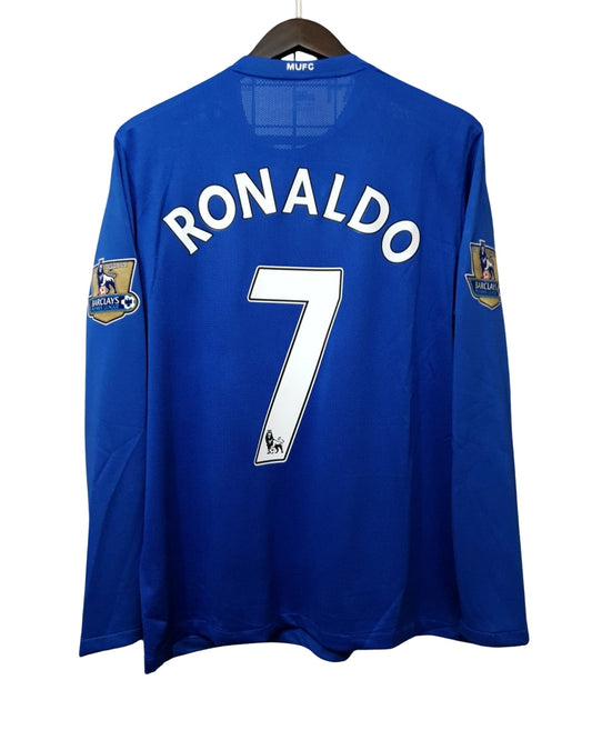 Cristiano Ronaldo#7 Jersey Away Manchester United 2007/2008 Long Sleeve
